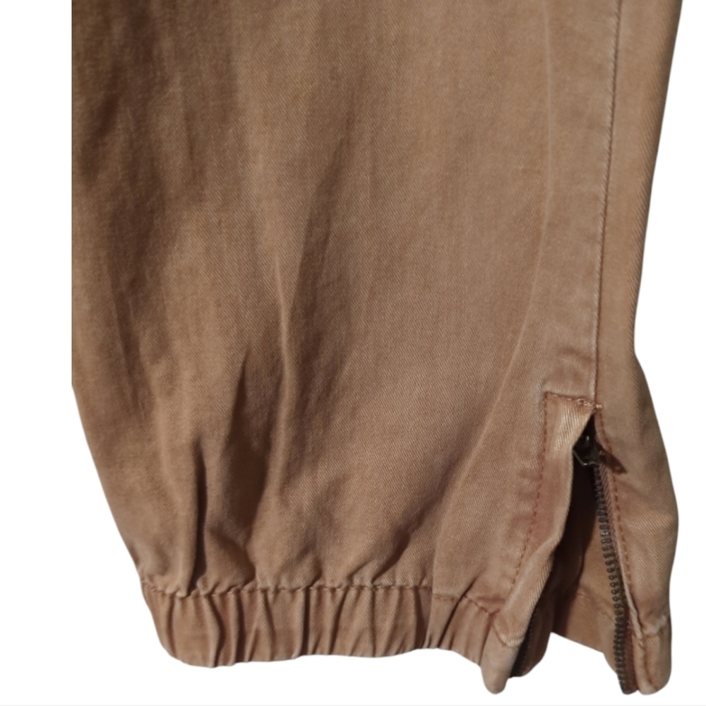 CALLIGRAPHIE Elastic Back Waist Zip & Button Ankle Pant W/ Zipper Detail NWOT - Picture 5 of 7